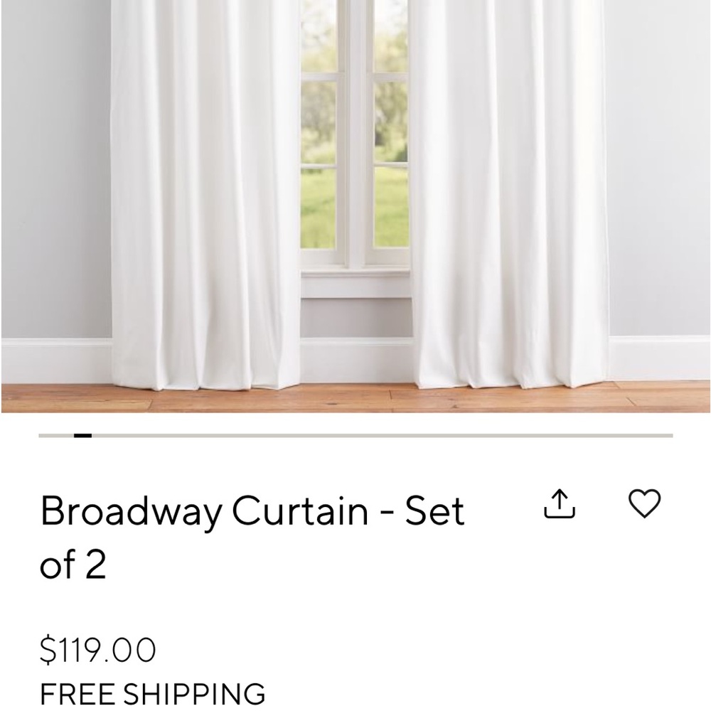 Pottery Barn Broadway Curtains